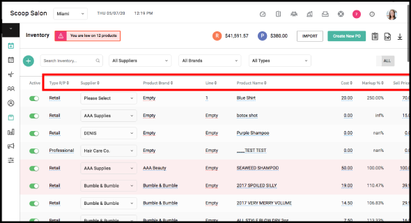 easy csv editor for inventory managment